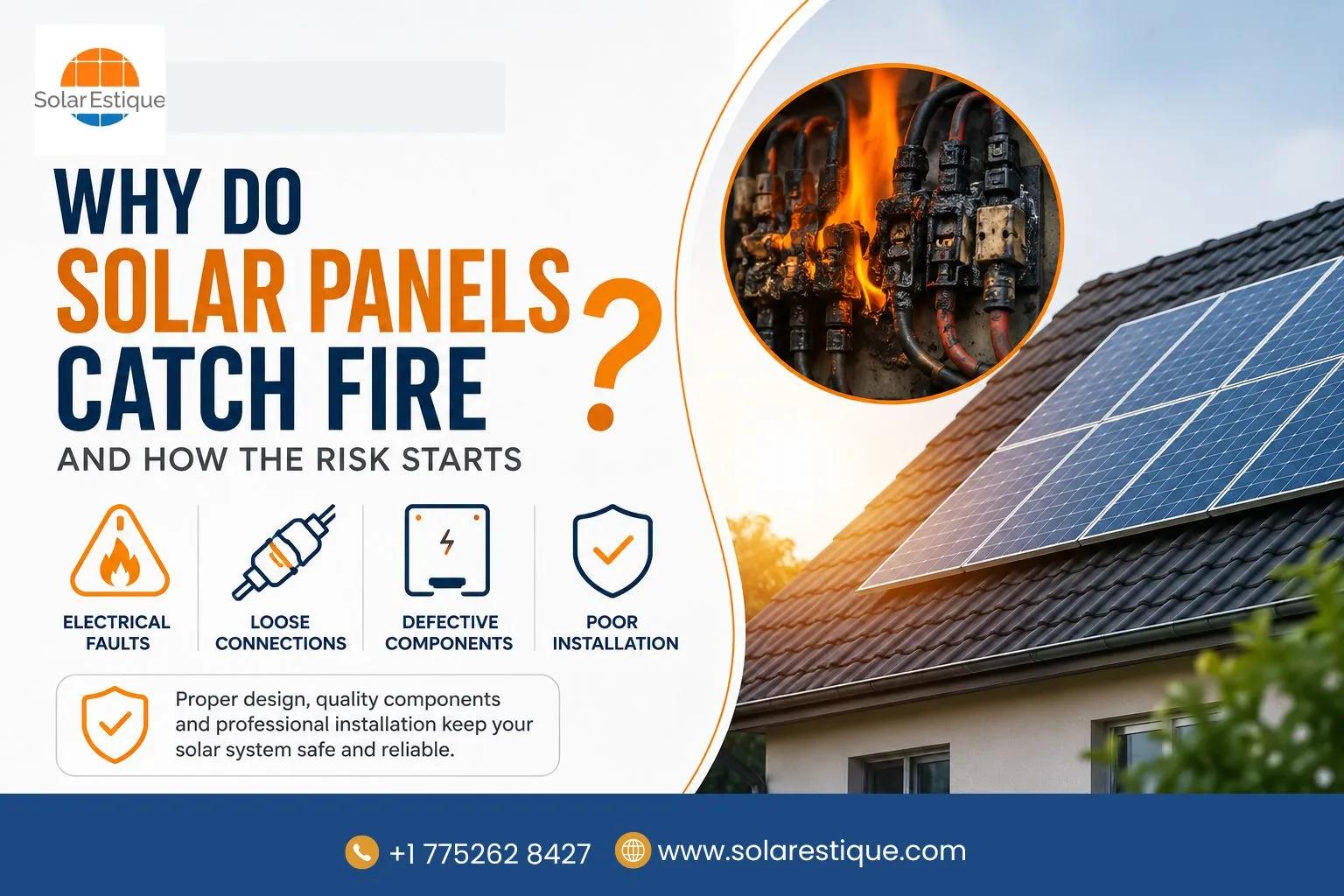 Why Do Solar Panels Catch Fire and How the Risk Starts